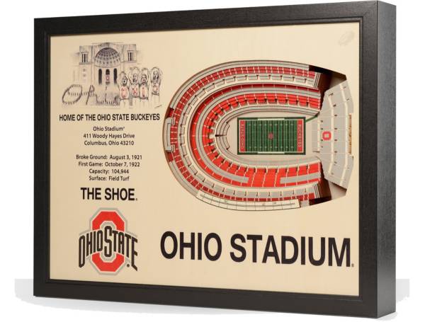 You the Fan Ohio State Buckeyes 25-Layer StadiumViews 3D Wall Art