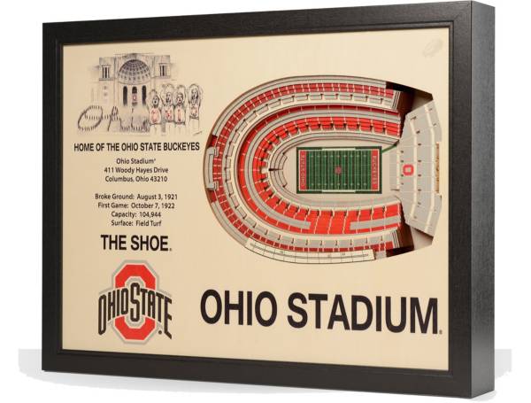 You the Fan Ohio State Buckeyes 25-Layer StadiumViews 3D Wall Art product image