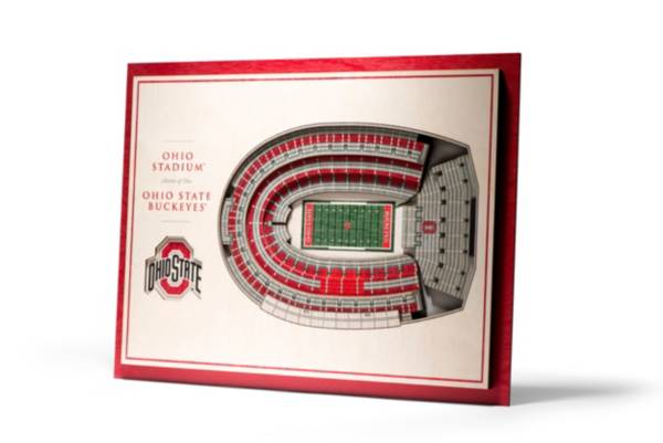 You the Fan Ohio State Buckeyes 5-Layer StadiumViews 3D Wall Art