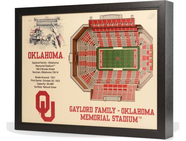 You the Fan Oklahoma Sooners 25-Layer StadiumViews 3D Wall Art