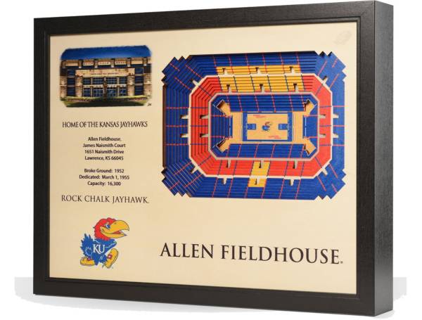 You the Fan Kansas Jayhawks 25-Layer StadiumViews 3D Wall Art