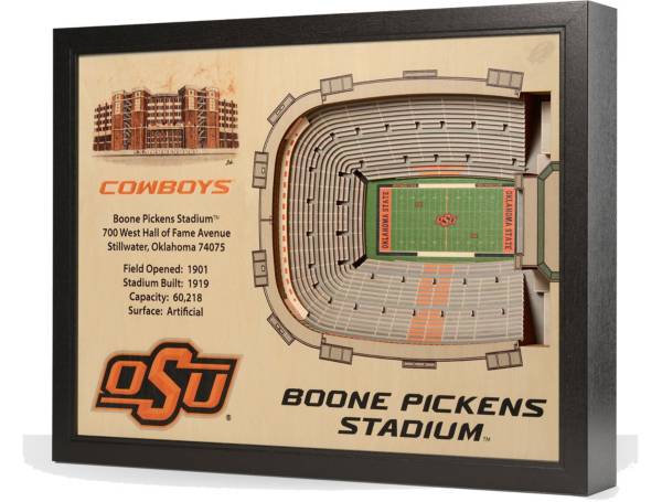 You the Fan Oklahoma State Cowboys 25-Layer StadiumViews 3D Wall Art