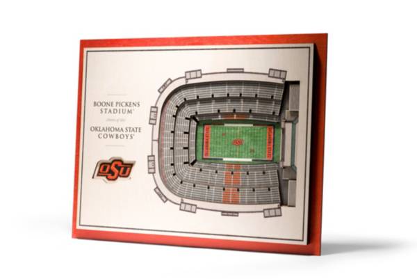 You the Fan Oklahoma State Cowboys 5-Layer StadiumViews 3D Wall Art
