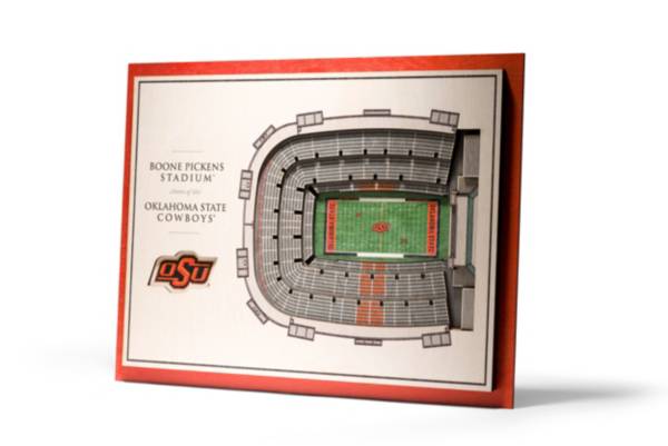 You the Fan Oklahoma State Cowboys 5-Layer StadiumViews 3D Wall Art