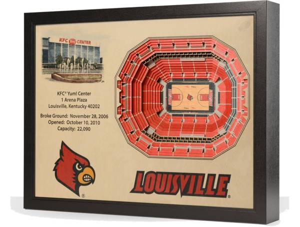 You the Fan Louisville Cardinals 25-Layer StadiumViews 3D Wall Art