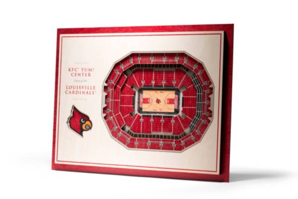 You the Fan Louisville Cardinals 5-Layer StadiumViews 3D Wall Art