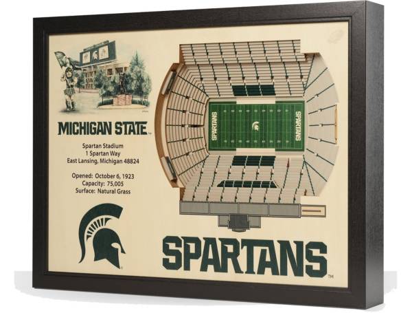 You the Fan Michigan State Spartans 25-Layer StadiumViews 3D Wall Art