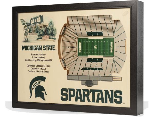 You the Fan Michigan State Spartans 25-Layer StadiumViews 3D Wall Art product image