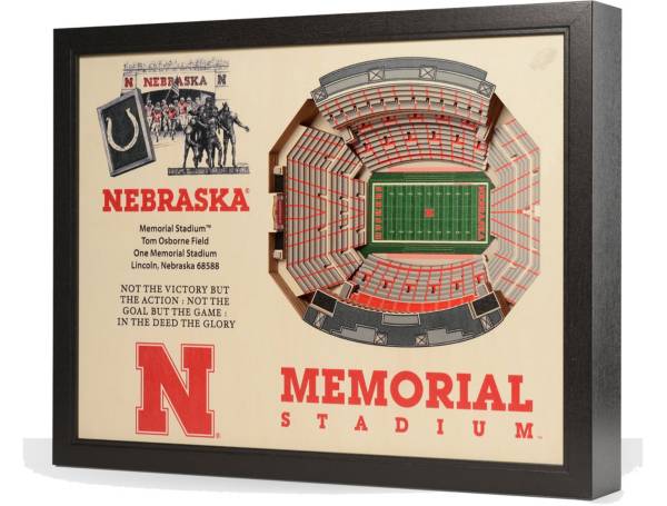 You the Fan Nebraska Cornhuskers 25-Layer StadiumViews 3D Wall Art product image