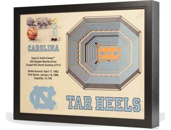 You the Fan North Carolina Tar Heels 25-Layer StadiumViews 3D Wall Art