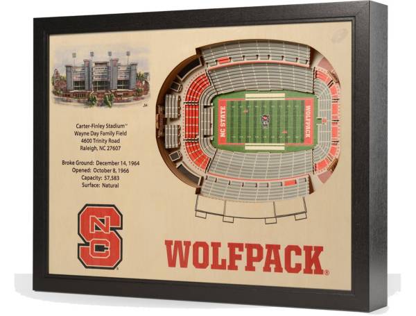 You the Fan North Carolina State Wolfpack 25-Layer StadiumViews 3D Wall Art