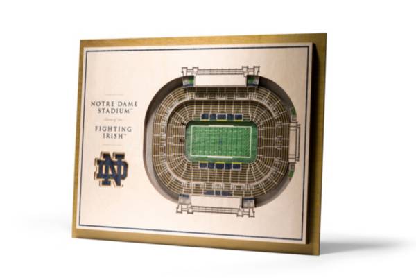 You the Fan Notre Dame Fighting Irish 5-Layer StadiumViews 3D Wall Art