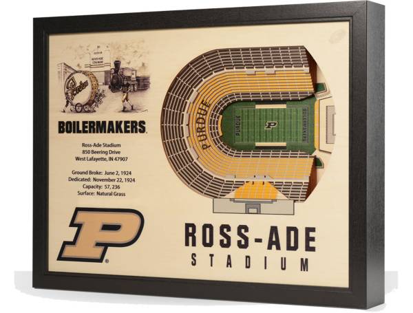 You the Fan Purdue Boilermakers 25-Layer StadiumViews 3D Wall Art