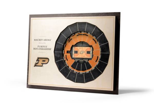 You the Fan Purdue Boilermakers 5-Layer StadiumViews 3D Wall Art