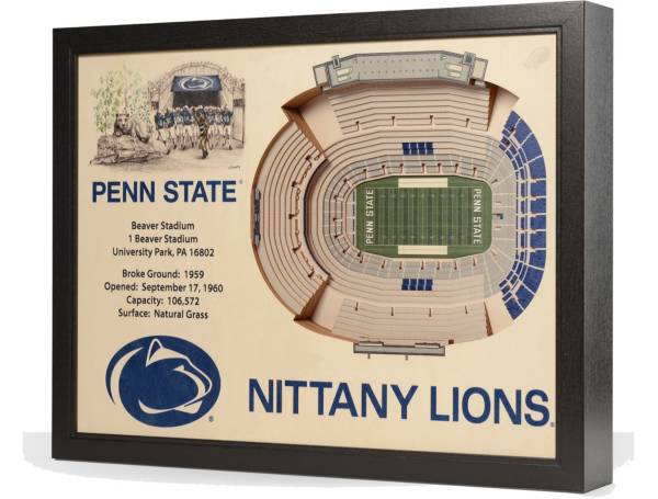 You the Fan Penn State Nittany Lions 25-Layer StadiumViews 3D Wall Art product image