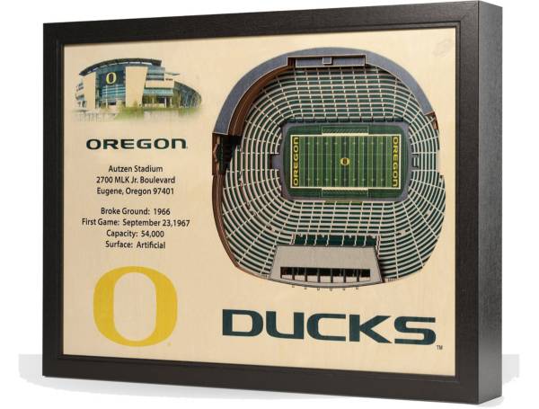 You the Fan Oregon Ducks 25-Layer StadiumViews 3D Wall Art