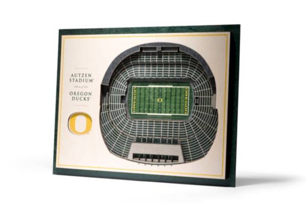 You the Fan Oregon Ducks 5-Layer StadiumViews 3D Wall Art