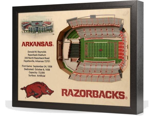 You the Fan Arkansas Razorbacks 25-Layer StadiumViews 3D Wall Art product image