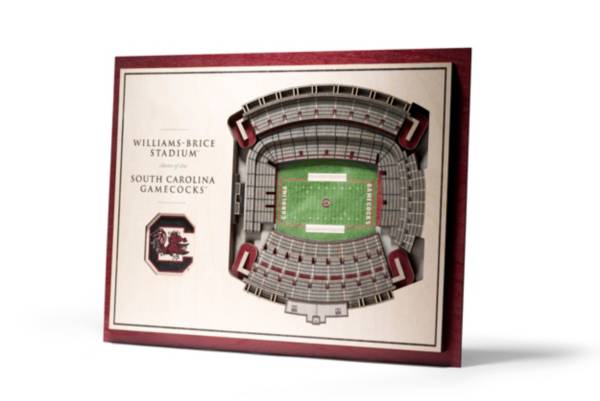You the Fan South Carolina Gamecocks 5-Layer StadiumViews 3D Wall Art