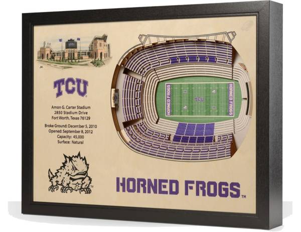 You the Fan TCU Horned Frogs 25-Layer StadiumViews 3D Wall Art