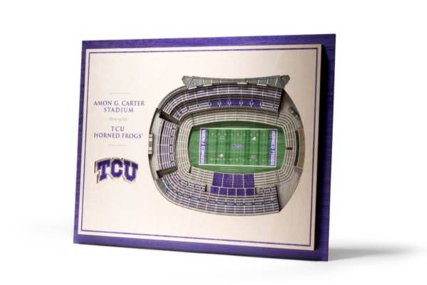 You the Fan TCU Horned Frogs 5-Layer StadiumViews 3D Wall Art