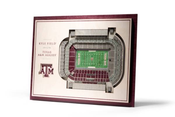 You the Fan Texas A&M Aggies 5-Layer StadiumViews 3D Wall Art