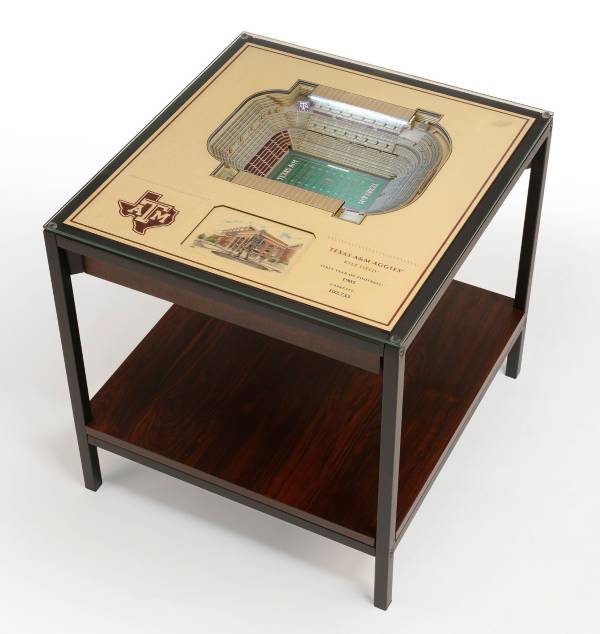 You The Fan Texas A&M Aggies 25-Layer StadiumViews Lighted End Table product image
