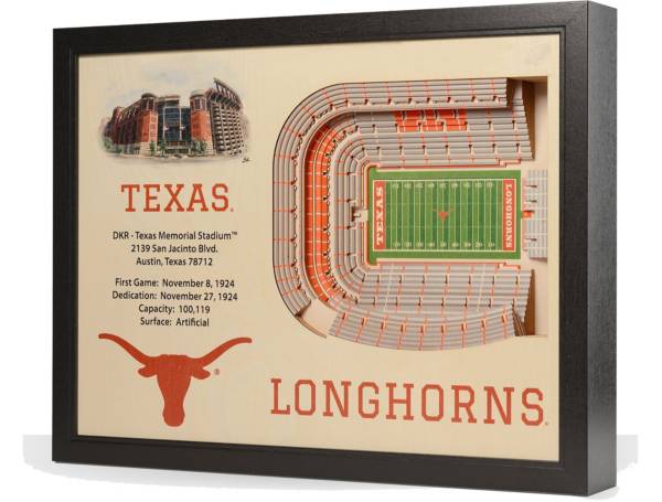 You the Fan Texas Longhorns 25-Layer StadiumViews 3D Wall Art