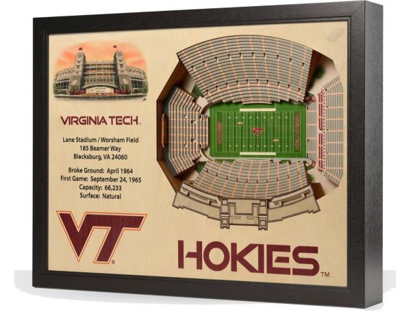 You the Fan Virginia Tech Hokies 25-Layer StadiumViews 3D Wall Art