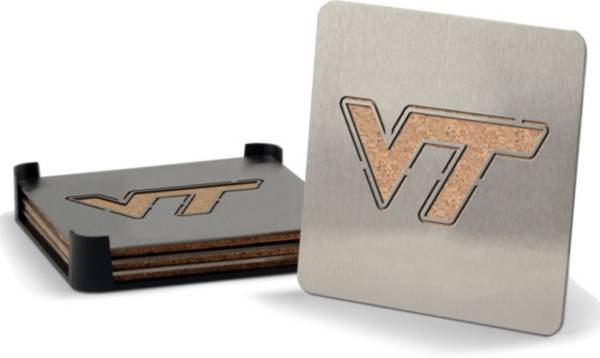 You the Fan Virginia Tech Hokies Coaster Set