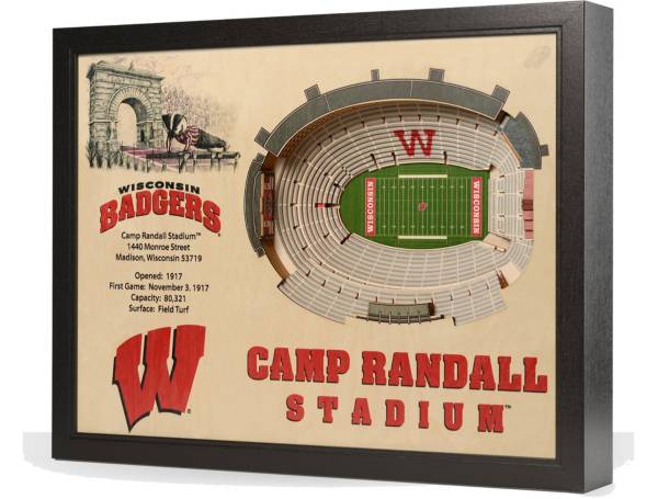 You the Fan Wisconsin Badgers 25-Layer StadiumViews 3D Wall Art