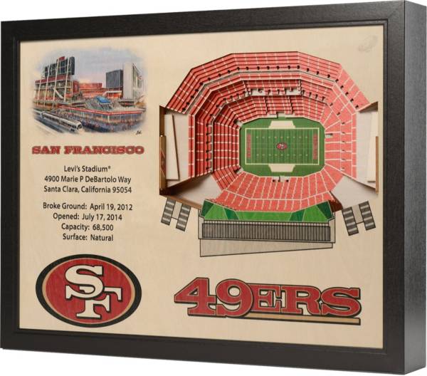 You the Fan San Francisco 49ers 25-Layer StadiumViews 3D Wall Art product image