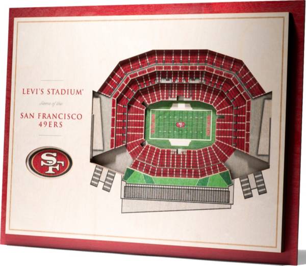 You the Fan San Francisco 49ers 5-Layer StadiumViews 3D Wall Art