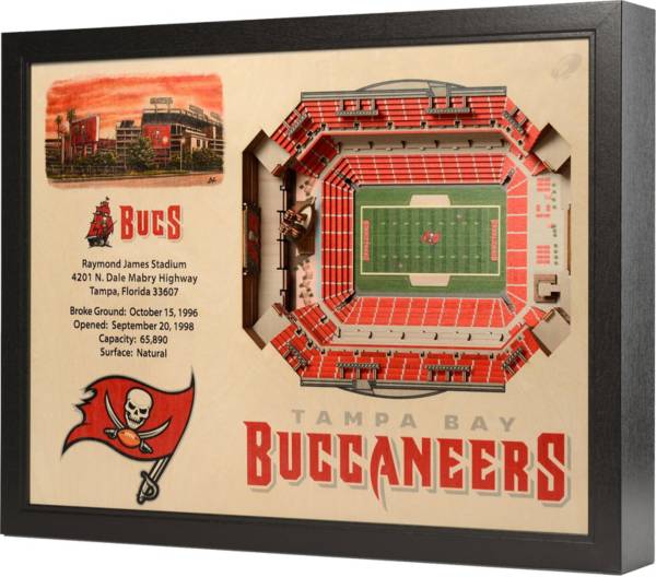 You the Fan Tampa Bay Buccaneers 25-Layer StadiumViews 3D Wall Art