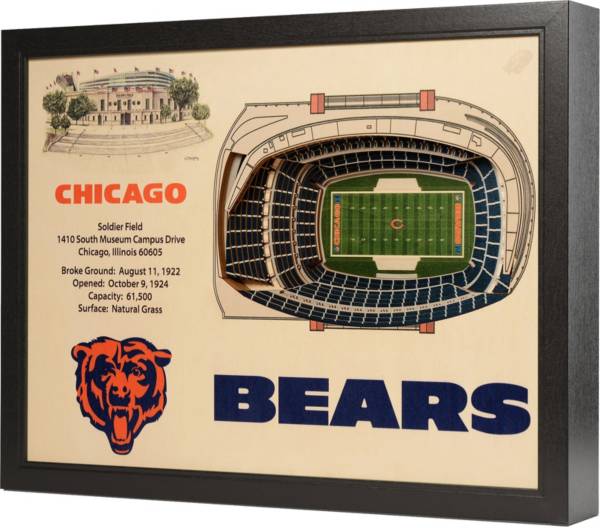 You the Fan Chicago Bears 25-Layer StadiumViews 3D Wall Art