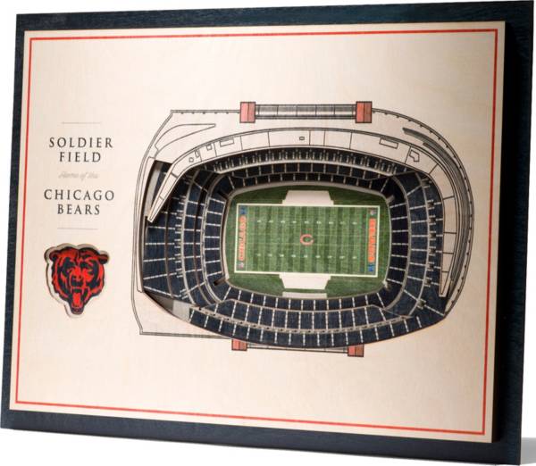 You the Fan Chicago Bears 5-Layer StadiumViews 3D Wall Art