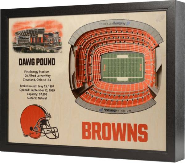 You the Fan Cleveland Browns 25-Layer StadiumViews 3D Wall Art