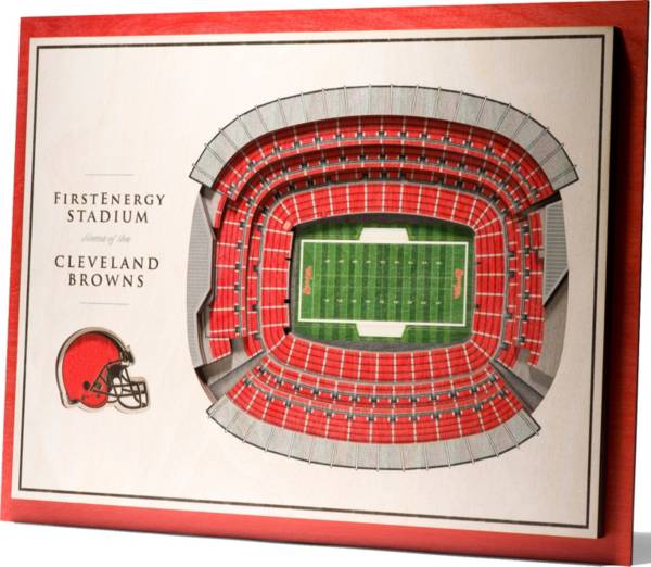 You the Fan Cleveland Browns 5-Layer StadiumViews 3D Wall Art