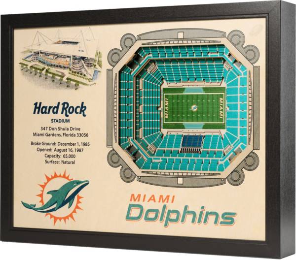 You the Fan Miami Dolphins 25-Layer StadiumViews 3D Wall Art product image