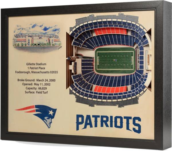 You the Fan New England Patriots 25-Layer StadiumViews 3D Wall Art