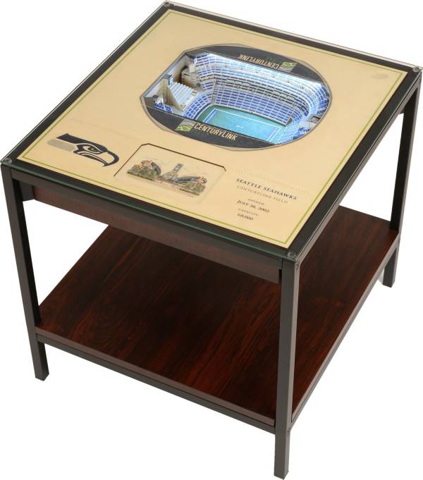 You The Fan Seattle Seahawks 25-Layer StadiumViews Lighted End Table