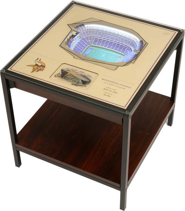 You The Fan Minnesota Vikings 25-Layer StadiumViews Lighted End Table