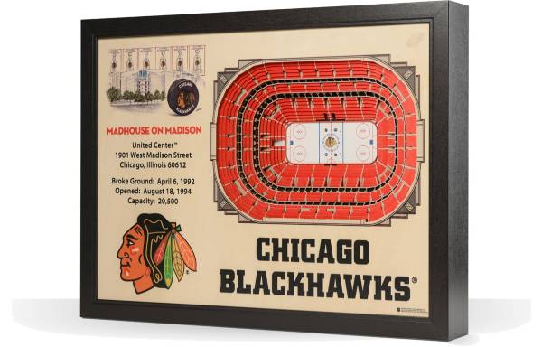 You the Fan Chicago Blackhawks 25-Layer StadiumViews 3D Wall Art