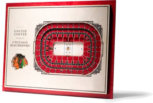 You the Fan Chicago Blackhawks 5-Layer StadiumViews 3D Wall Art