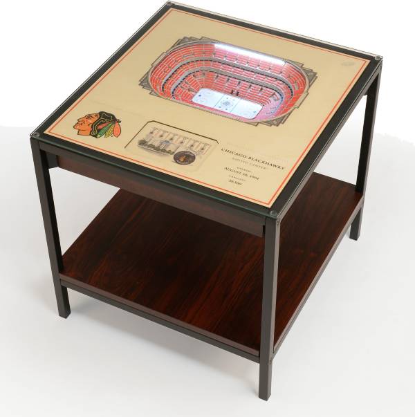 You The Fan Chicago Blackhawks 25-Layer StadiumViews Lighted End Table