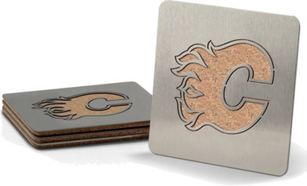 You the Fan Calgary Flames Coaster Set