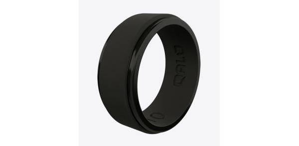 QALO Men's Step Edge Silicone Ring