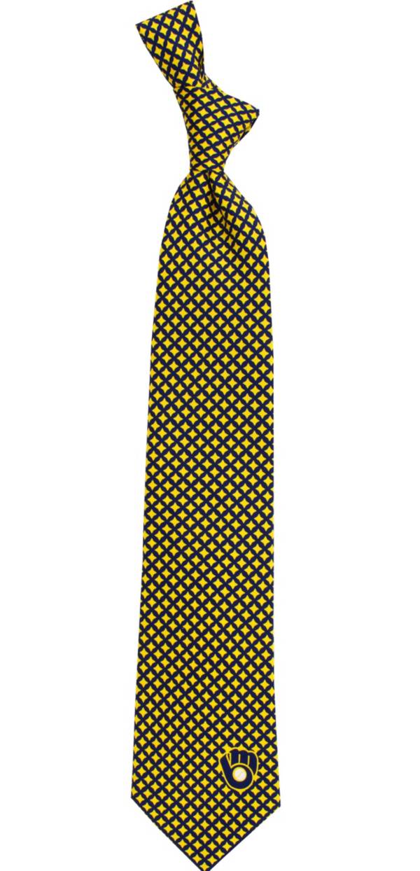 Eagles Wings Milwaukee Brewers Print Silk Necktie