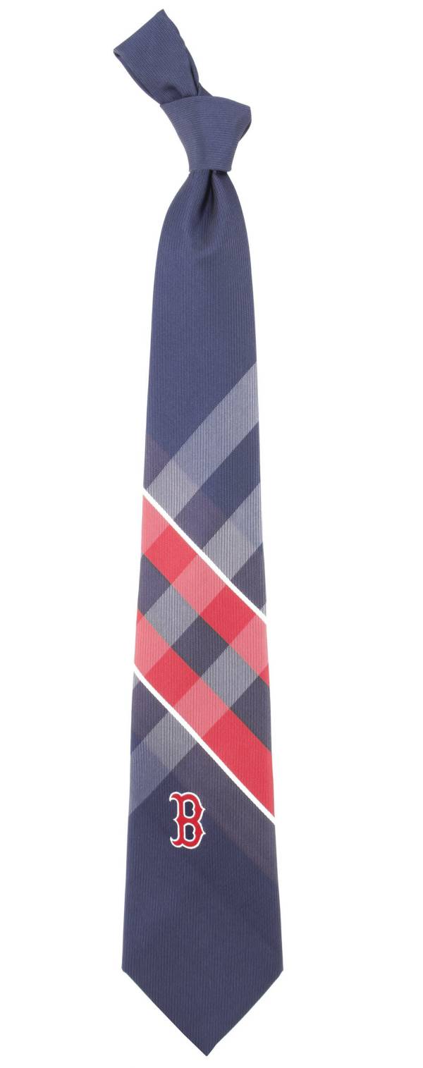 Eagles Wings Boston Red Sox Grid Necktie