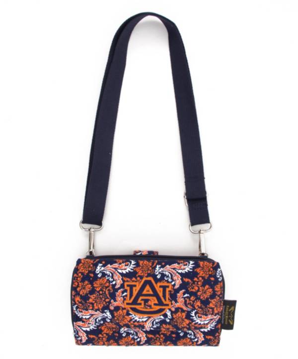 Eagles Wings Auburn Tigers Quilted Cotton Cross Body Wallet